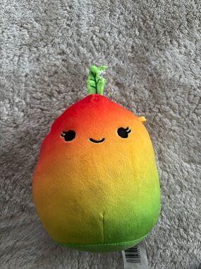 Squishmallows Rainbow Mango Plush - Red Orange Yellow Green